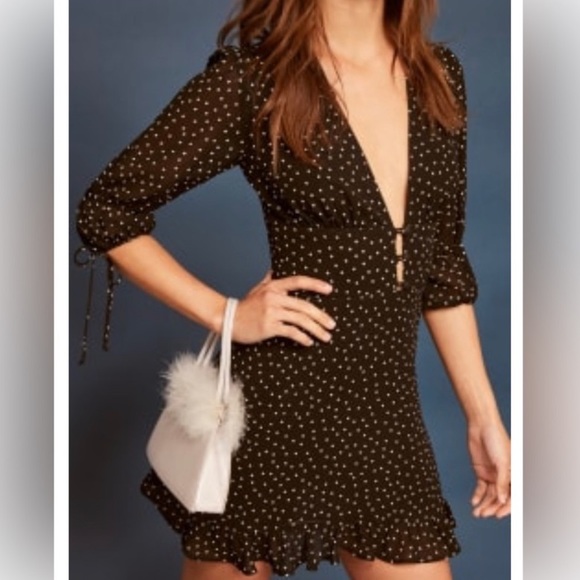 SOLD ☑️ Reformation Scarlett Dress Selene - Picture 1 of 7